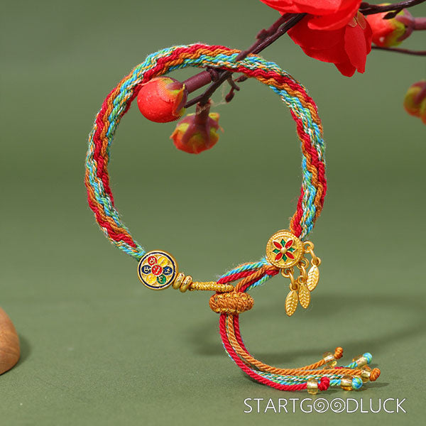 Tibetan Handmade Reincarnation Bracelet: Grants Wishes, Calms Mind & Attracts Prosperity - StartGoodLuck