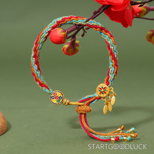 Tibetan Handmade Reincarnation Bracelet: Grants Wishes, Calms Mind & Attracts Prosperity - StartGoodLuck