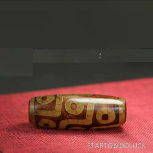 Tibetan Nine - eyed Dzi Beads Agate Bracelet: Ancient Blessings, Timeless Charm - StartGoodLuck