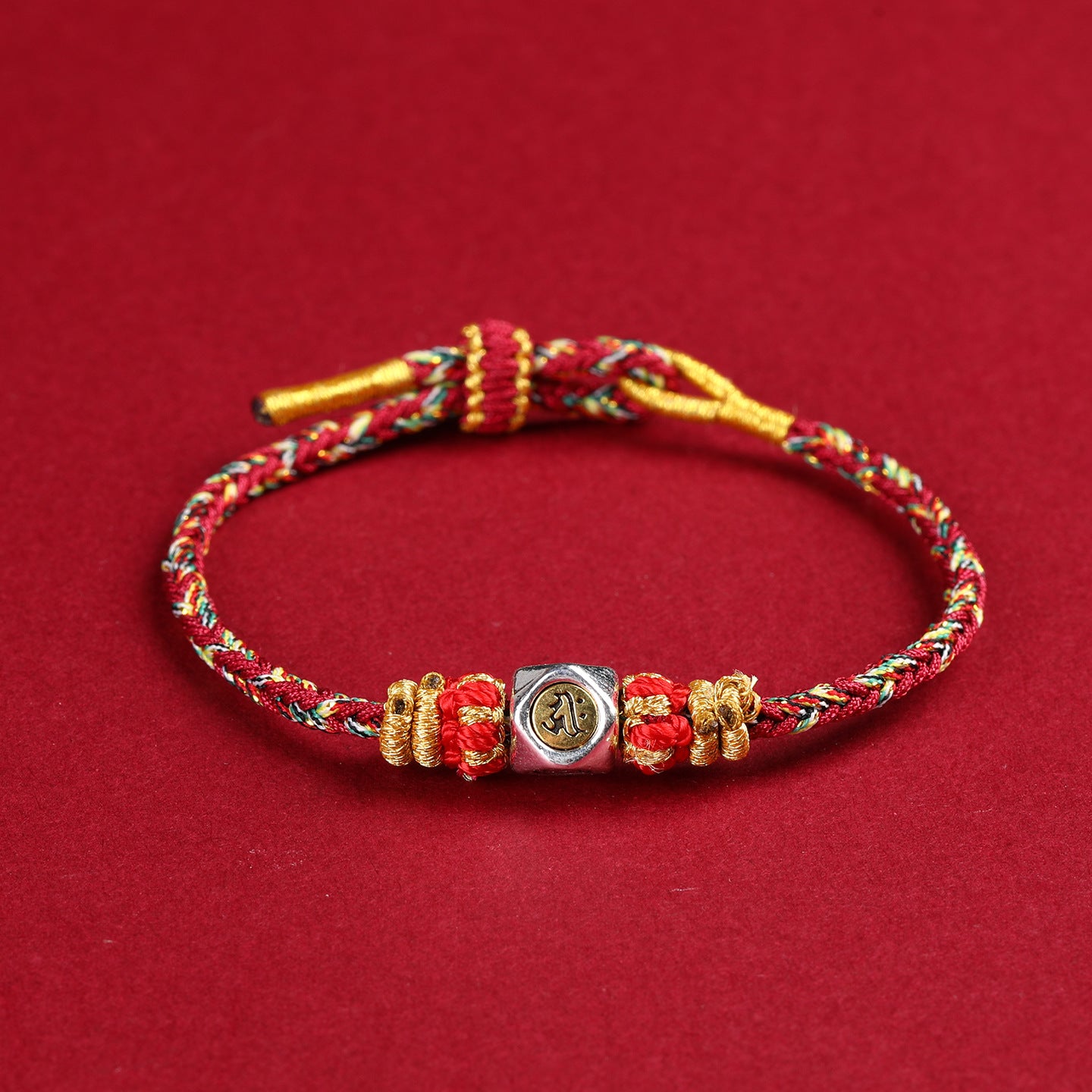 Tibetan Red String Bracelet symbolizing luck, harmony, and love