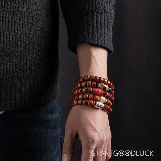Tibetan Yak Bone Calming Bracelet: Ground Spirit, Quiet Mind - StartGoodLuck
