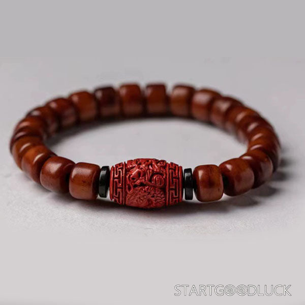 Tibetan Yak Bone Calming Bracelet: Ground Spirit, Quiet Mind - StartGoodLuck