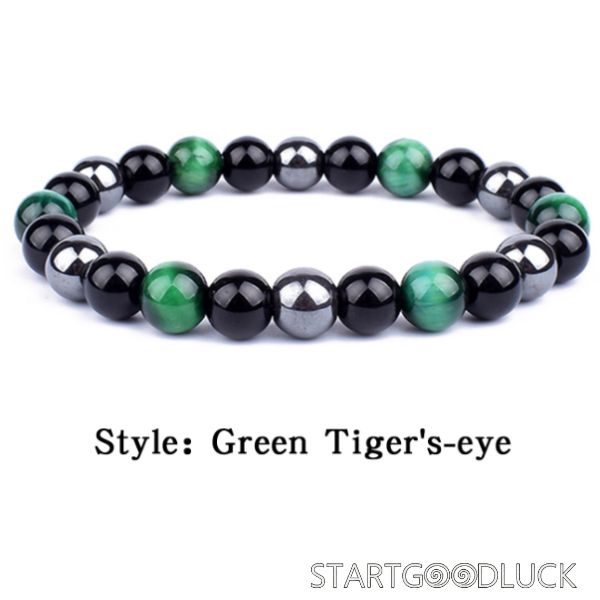 Triple Protection Bracelet | Colorful Tiger Eye Bead Bracelet