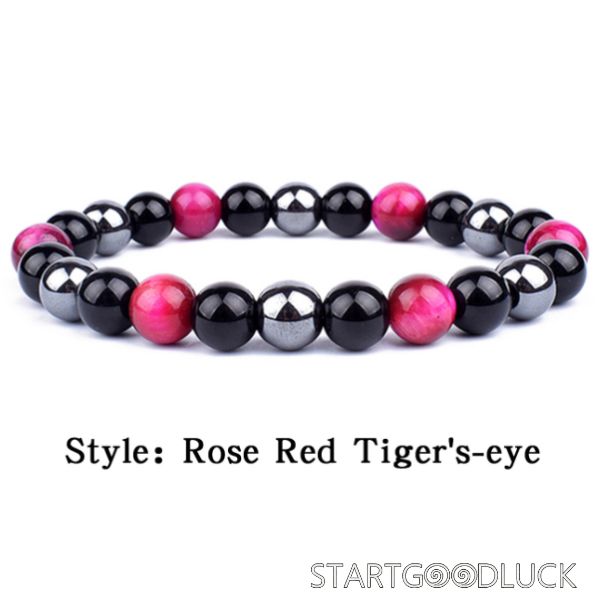 Triple Protection Bracelet | Colorful Tiger Eye Bead Bracelet