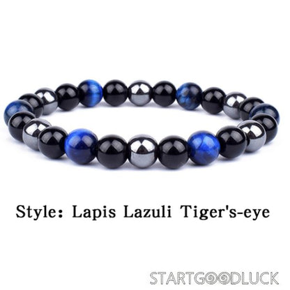 Triple Protection Bracelet | Colorful Tiger Eye Bead Bracelet