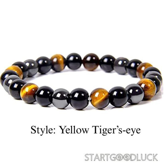 Triple Protection Bracelet | Colorful Tiger Eye Bead Bracelet