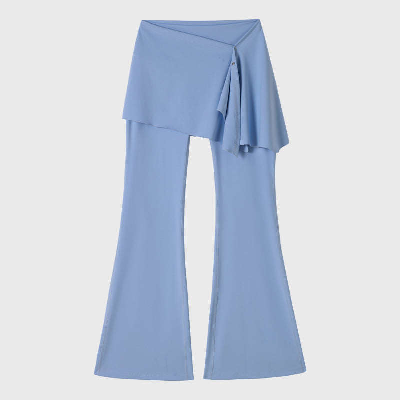 Two-Piece Yoga Pants Women's Micro-flared Fitness Long Pants