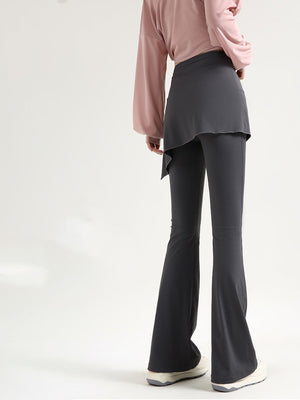 Two-Piece Yoga Pants Women's Micro-flared Fitness Long Pants