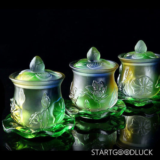 Water Offering | Seven - Color Glazed Cups - StartGoodLuck