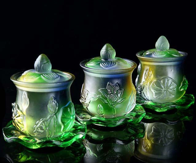 Water Offering | Seven - Color Glazed Cups