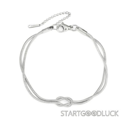 Women Gold Plated Bracelet |Gold Knot Bracelet