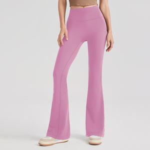 Women Solid Colors Yoga Outer Wear High Waist Slimming Hip-lifting Sports Fitness Leggings