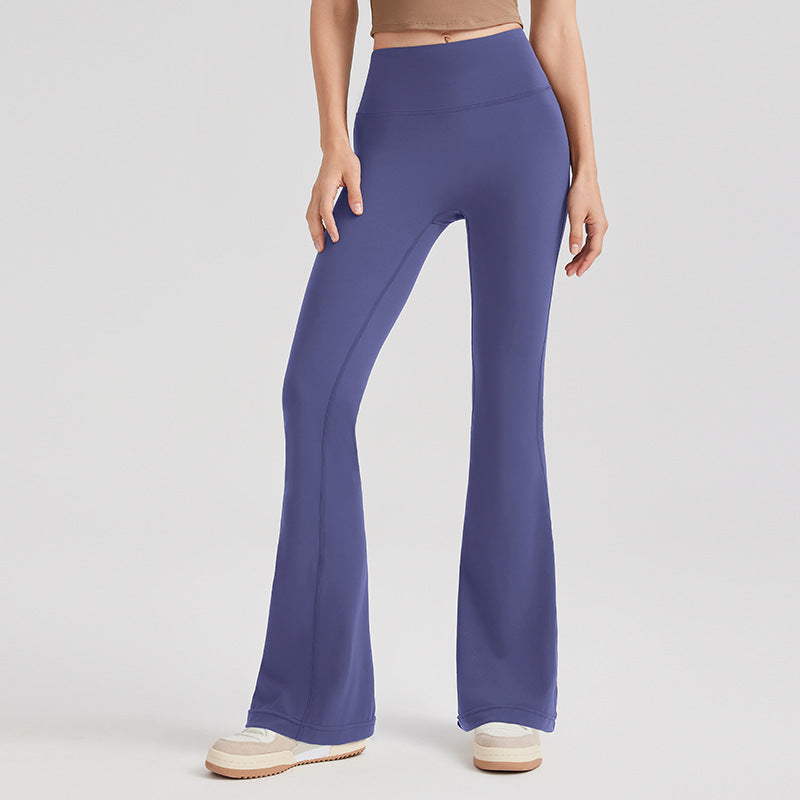 Women Solid Colors Yoga Outer Wear High Waist Slimming Hip-lifting Sports Fitness Leggings