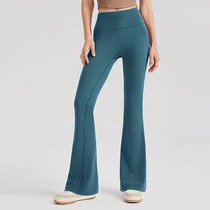 Women Solid Colors Yoga Outer Wear High Waist Slimming Hip-lifting Sports Fitness Leggings