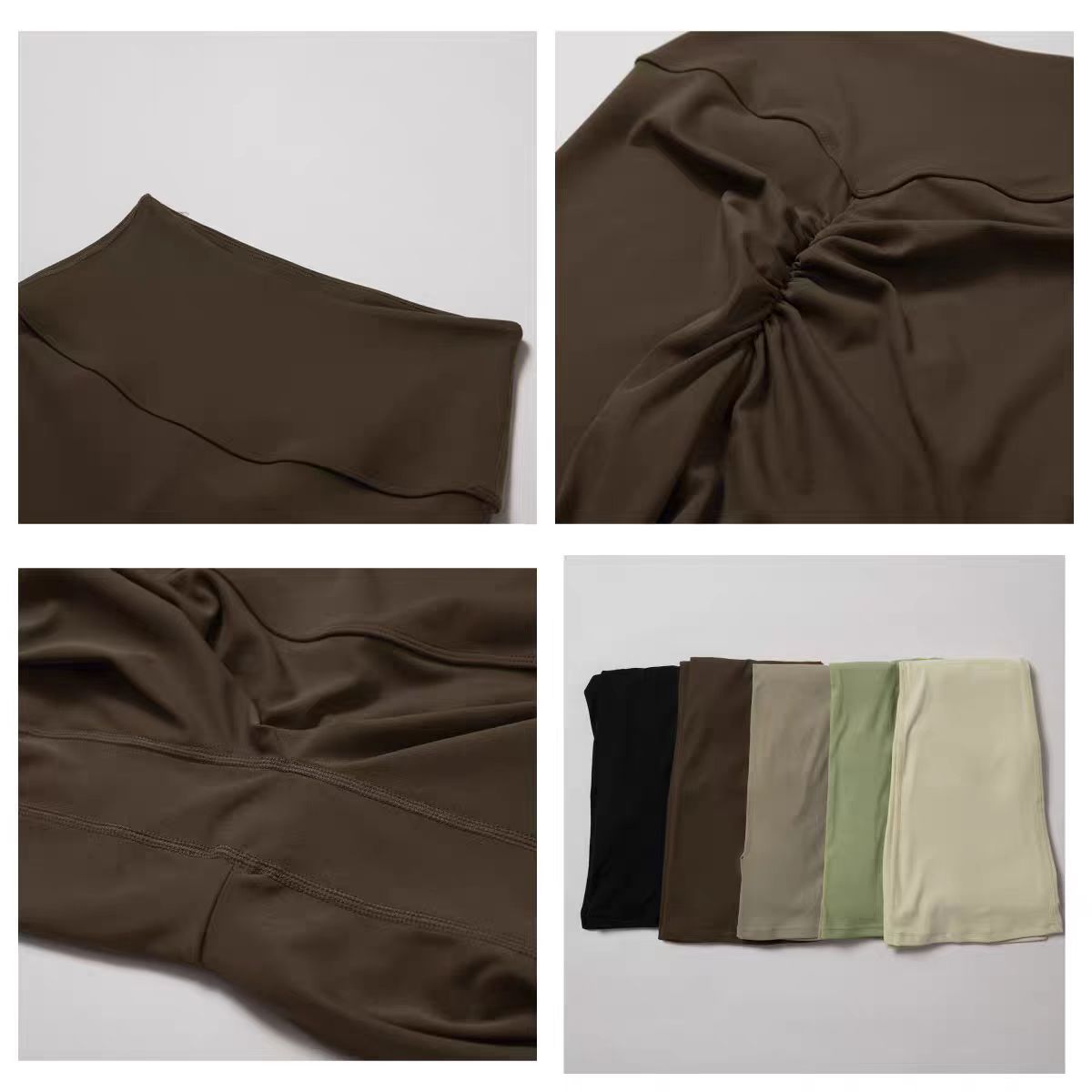 Women Yoga Style Synthetic Tight-fitting Wide-leg High-waist Sports Leggings