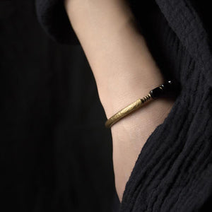 Wood & Brass Niche Design Prosperity and Wealth Bracelet3