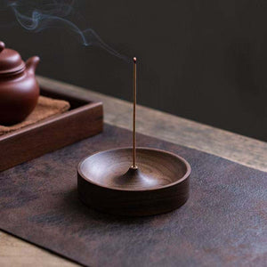Wooden Incense Stick Holder - Minimalist Incense Burner for Home Decor & Aromatherapy