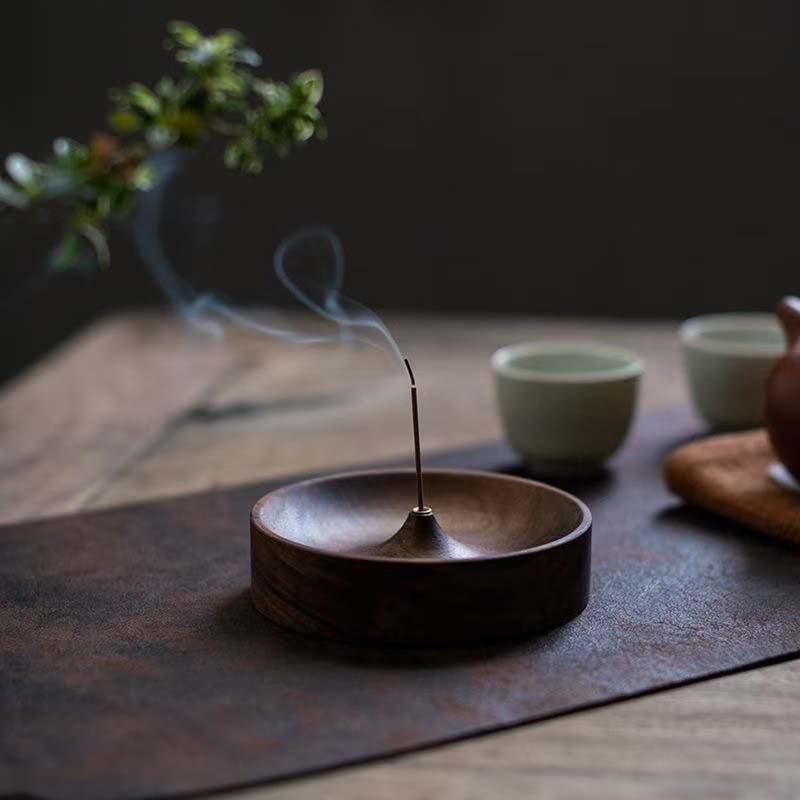 Wooden Incense Stick Holder - Minimalist Incense Burner for Home Decor & Aromatherapy