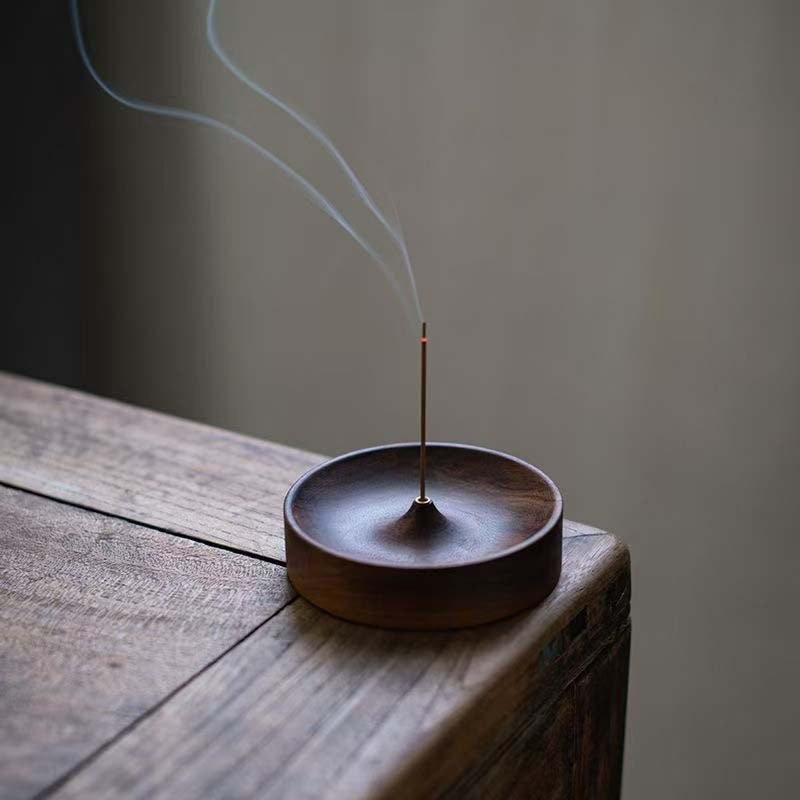 Wooden Incense Stick Holder - Minimalist Incense Burner for Home Decor & Aromatherapy