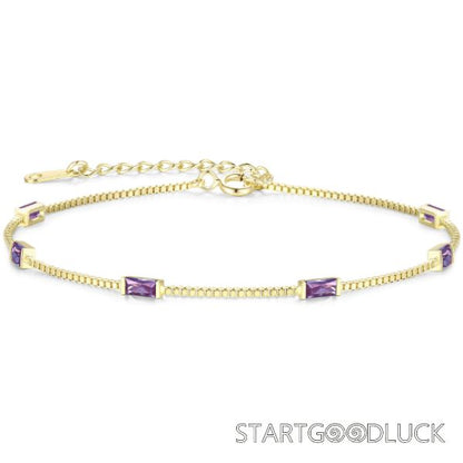 Zircon Bracelet | Plated Gold Zircon Bracelet For Women | Best Birthday Present