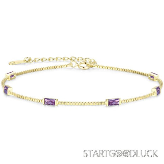 Zircon Bracelet | Plated Gold Zircon Bracelet For Women | Best Birthday Present