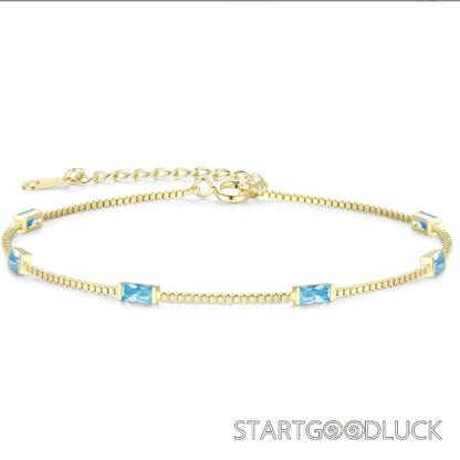 Zircon Bracelet | Plated Gold Zircon Bracelet For Women | Best Birthday Present