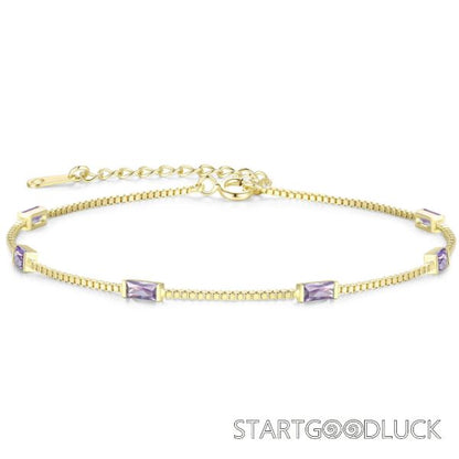 Zircon Bracelet | Plated Gold Zircon Bracelet For Women | Best Birthday Present