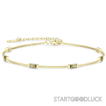 Zircon Bracelet | Plated Gold Zircon Bracelet For Women | Best Birthday Present