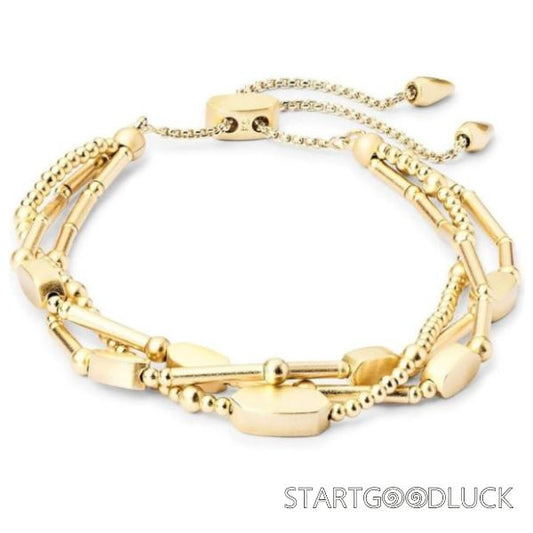 Multi-layer Beaded Bracelet  | Women Golden Elegant Bracelet